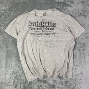 Vintage Y2K Helix Gray Short Sleeve integrity T-Shirt Size XL